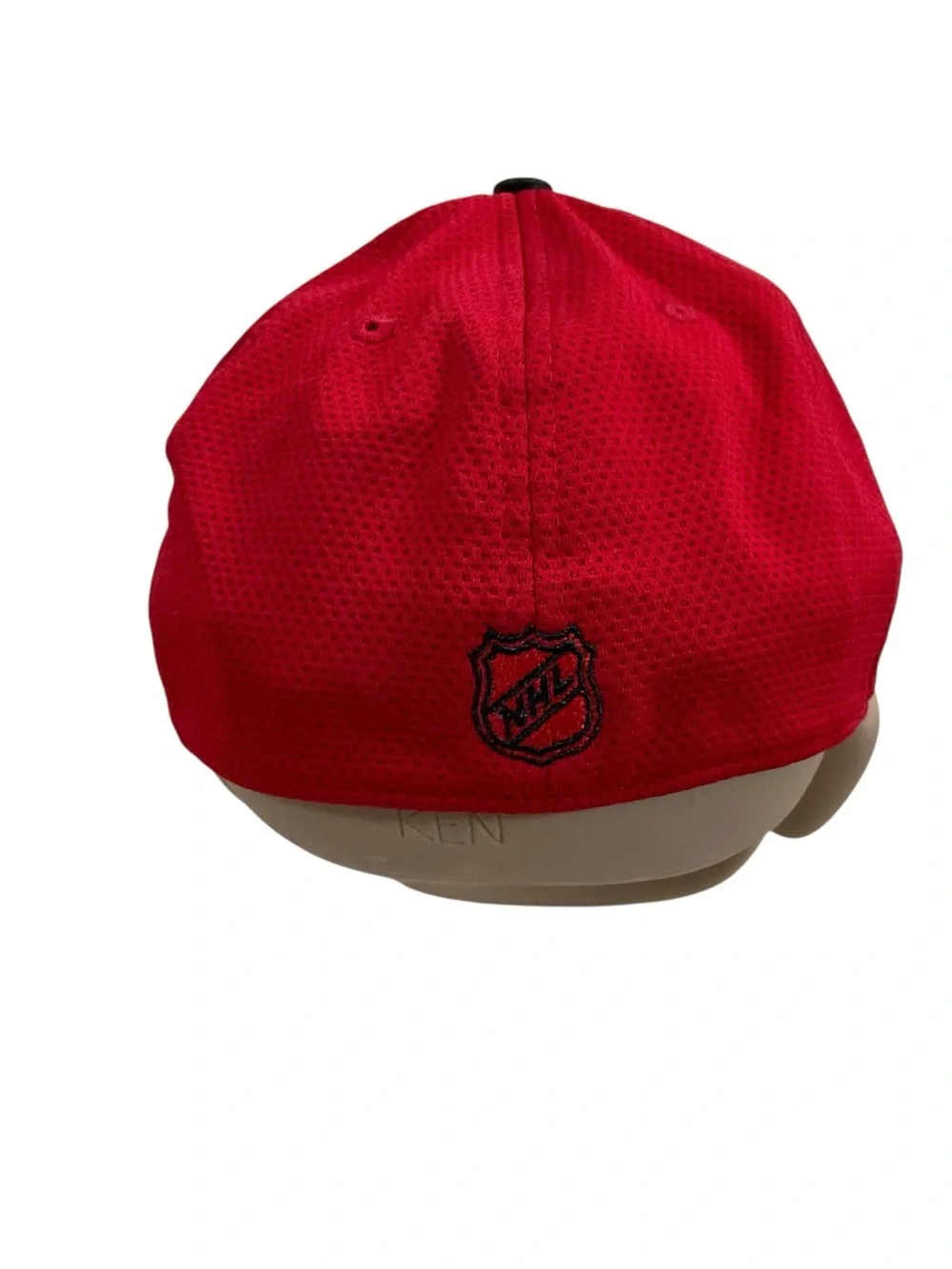 Carolina Hurricanes New Era 39THIRTY Flex Fit Hat Red Black NHL M/L Canes